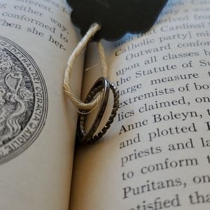 Bohemian antique silver rings